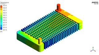 ANSYS FLUENT CFD simulation for 3D radiator [upl. by Shotton]