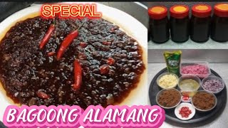 COOKING SPECIAL BAGOONG ALAMANG  Walang Alat at Lansa Pang Negosyo [upl. by Krenn772]