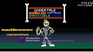 Disbelief Papyrus impossible mode Phase 2 ost [upl. by Farrington]