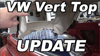 Classic VW BuGs 1970 Convertible top Installation Beetle Restoration Update 53118 [upl. by Anselme913]