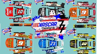 Custom NASCAR diecast templates 2024 WAVE 1 [upl. by Ailuy]