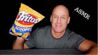 ASMR Crunchy Fritos Scoops Eating Sounds Soft Spoken [upl. by Ecinev]