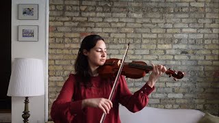 J S Bach Corrente on baroque violin [upl. by Berners121]