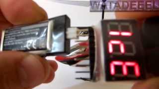 18s LiPo Voltage Tester Alarm DEMO [upl. by Nathanil]