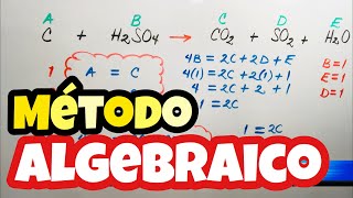 BALANCEO por MÉTODO ALGEBRAICO 🖍 paso a paso [upl. by Irina]