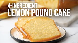 4Ingredient Lemon Pound Cake [upl. by Georgianne]