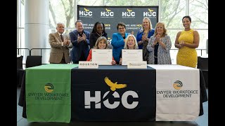 HCC and Dwyer sign agreement to train 500 certified nurse aides annually [upl. by Atnomed]