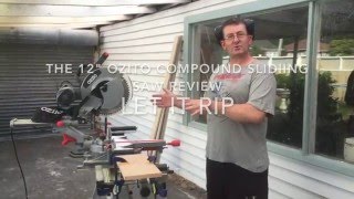 Ozito 12quot sliding compound mitre saw review [upl. by Berky]