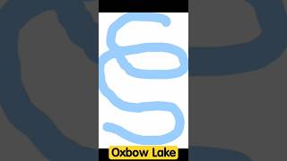 Why rivers flow in a curve  How Oxbow Lakes are formed  shorts geography ias [upl. by Ilonka317]