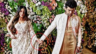 Shivangi Joshi Holding Kushal Tandon Hand arrives at Ekta Kapoor’s Diwali Party 2023 [upl. by Anyehs]