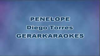 Penélope  Diego Torres  Karaoke [upl. by Hessler]