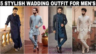 5 Wedding Outfits For Mens  Winter Wedding Outfits For Men 2024 [upl. by Innavoij554]