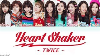 TWICE 트와이스  Heart Shaker HANROMENG Color Coded Lyrics [upl. by Adiana371]