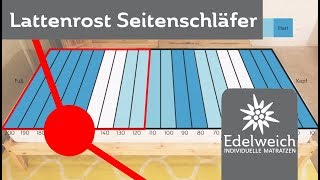 Lattenrost einstellen für Seitenschläfer [upl. by Nelak998]