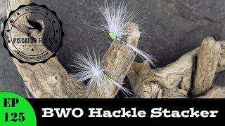 Fly Tying the BWO Hackle Stacker Emerger Fly  Ep 125 Piscator Flies PF [upl. by Noyk574]