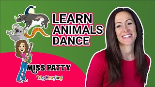 Learn Animals Dance Song for Children  If I Were An Animal  Bunny Koala Dolphin Rhino Patty Shukla [upl. by Glenda]