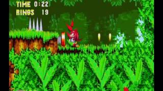 Sonic 3 amp Knuckles Angel Island Act 1 Knuckles [upl. by Nahrut]