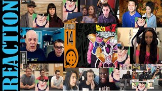 DragonBall Z Abridged Episode 14  TeamFourStar TFS REACTIONS MASHUP [upl. by Otsedom576]