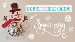 How to Make Bobble Treat Cards with a Cricut Silhouette or Scan N Cut  Very Easy [upl. by Ameerak]