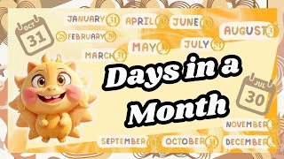 Days in a Month A Comprehensive Guide to Calendar Dates [upl. by Eanej]