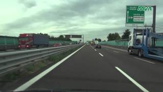 Italy  ItalienAutostrada A4 Richtung Milano  A22 Richtung Bolzano [upl. by Nikolos657]