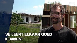 Huiskamer van leem en stro is na een jaar bouwen af [upl. by Wampler]