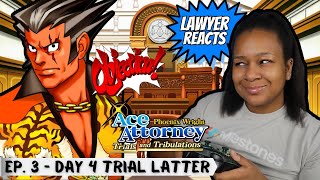 Real Lawyer Reacts to Phoenix Wright Ace Attorney TampT Ep 3 Day 42 Trial  Recipe for Turnabout [upl. by Zerat]