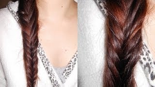 ✿⊱╮Coiffure  la tresse en épis de blé tresse poisson [upl. by Enytsuj]