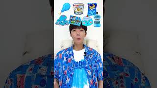 Random Blue food MUKBANG🥶 shorts [upl. by Ecinue]