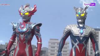 Tri Squad amp ultraman Zero Vs Nise belial amp ultraman tregear [upl. by Duahsar]