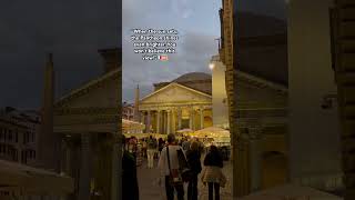 You have to see this beautiful view from Pantheon in Rome 4K walkingtour italy travel rome fyp [upl. by Suirauqram906]