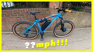 BEST ENTRY LEVEL KIT 350w EBIKE  TEST RIDE [upl. by Otokam215]