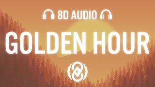 JVKE  golden hour Lyrics  8D Audio 🎧 [upl. by Blayne]