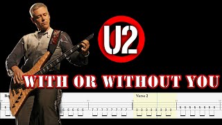 U2  With Or Without You Bass Tabs By ChamisBass [upl. by Marnie]