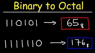 Binary to Octal Conversion [upl. by Llednahs]