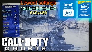 Call of Duty Ghosts on LOWEND LAPTOP  Intel Celeron N2840 Intel HD Bay Trail 4 GB RAM [upl. by Adoc769]