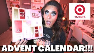 TARGET 12 DAYS OF BEAUTY ADVENT CALENDAR UNBOXING  ONE OF THE BEST DEALS [upl. by Farah]