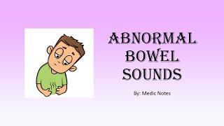 Abnormal bowel sound absenthyperactivetinkling  detailed pathophysiology of different causes [upl. by Fancy241]