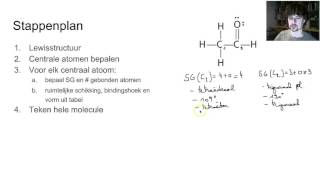 M1H2V6d2  stappenplan voor ruimtelijke structuur met VSEPR [upl. by Jocelin471]