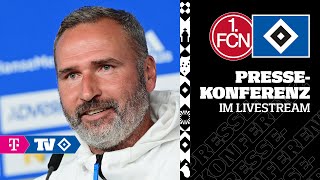 RELIVE PRESSEKONFERENZ I 6 Spieltag I 1FC Nürnberg vs HSV [upl. by Ania311]