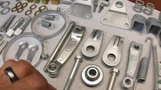 Zinc Plating parts brake plate build Kawasaki F7 [upl. by Eleni]