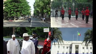 Du jamais vu le cortège impressionnant de Abdoulaye wade  après 7ans dabsence au palais [upl. by Wendie913]