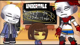 Undertale reacts to themselves Very VERY amazing video [upl. by Mccall]