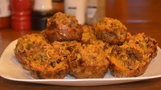 How To Make Sausage Stuffing Muffins  Awesome Brunch Dish  From Shelly of Alabama [upl. by So444]