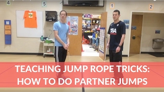 How to Teach Partner Jump Rope Tricks in physed [upl. by Eanej]