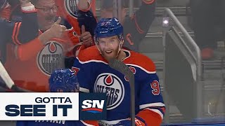 Gotta See It Connor McDavid Shows Off Sweet Moves to Bury Goal [upl. by Norehs]