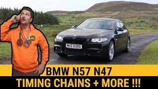 BMW N57 N47 Timing Chain Replacement 330d 530d 730d 320d 520d Engine noise F10 F01 F30 G11 X5 X3 F11 [upl. by Alo]