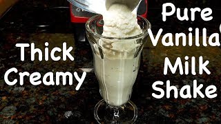 Perfect Vanilla Milkshake Recipe [upl. by Mylander]