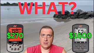 Minelab XTerra Pro 270 Saltwater Beach Vs The Manticore 1600 [upl. by Llennahs]