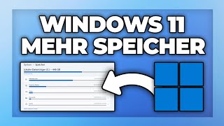 Windows 11 mehr Speicher bekommen amp Speicherplatz freigeben  Tutorial [upl. by Eanej]